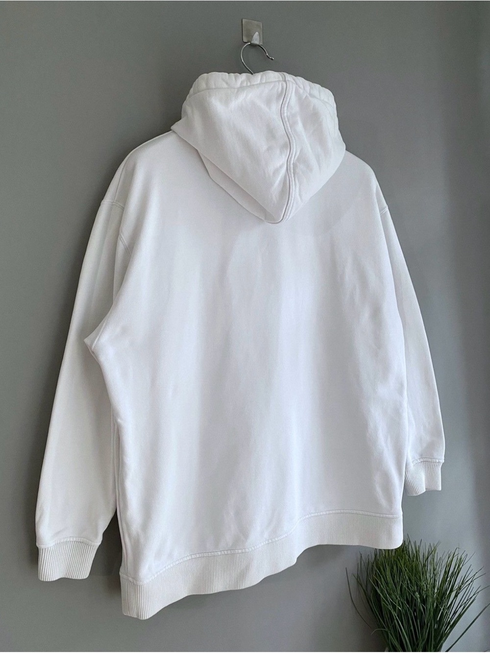 Jimmy Choo White Hoodie with Black Graphic Logo - Picture 6 of 10